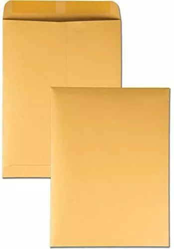 (10) Manila 10" x 13" Kraft Catalog Mailing Envelopes Brown Self Seal Mailers