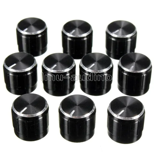 10PCS Volume Control Rotary Knobs Switch For 6mm Slide Shaft Potentiometer