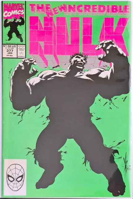 Incredible Hulk #377 1st Professor Hulk 1991 Marvel Comics NM Free Shipping!