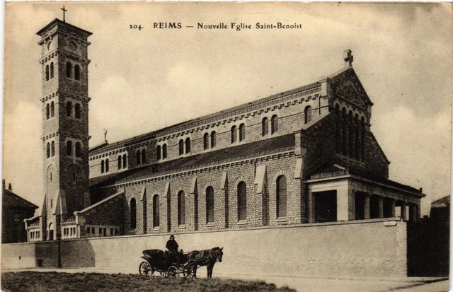CPA AK REIMS - Nouvelle Église St-Benoist (741710)