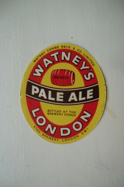 Smaller Mint Watneys London Pale Ale Bottled At The Brewery Beer Bottle Label