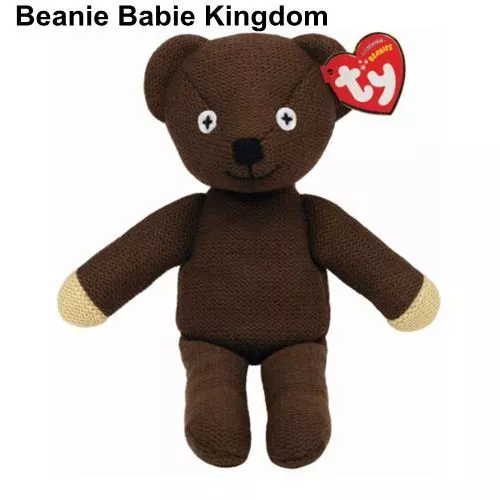 TY Beanie Babie * TEDDY * Mr Bean Teddy  Bear  10" Tall 46179