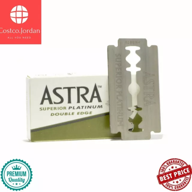 Lames de rasoir de sécurité Astra Superior Platinum à double tranchant 300X 3