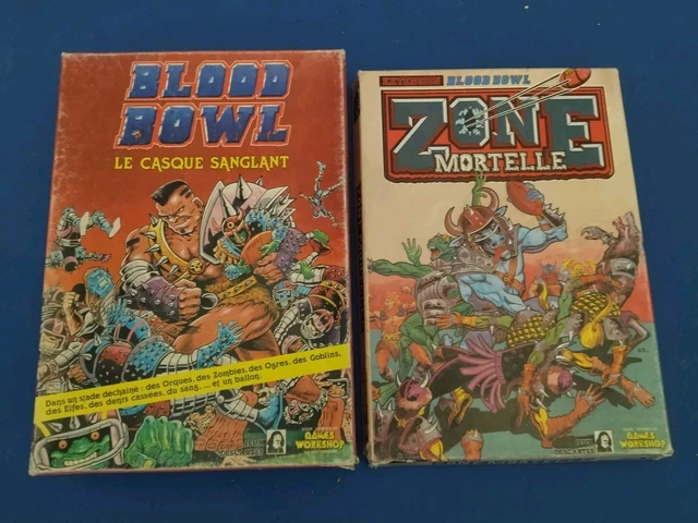 Lot Blood Bowl : Casque Sanglant + Zone Mortelle - Games Workshop - Occasion