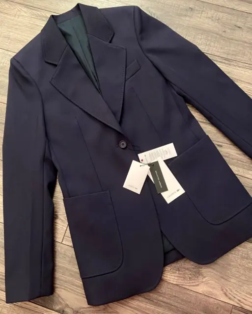 Lacoste Runway Colección Blazer Azul Marino Talla UK 8 Alto Venta BNWT