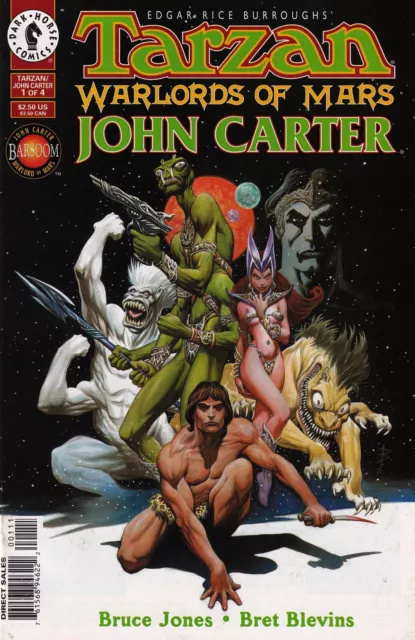 Tarzan / John Carter: Warlords of Mars #1 Direct Cover (1996) Dark Horse