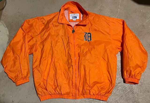 Detroit Tigers MLB Mens Embroidered Windbreaker Sz XL Pro Player Orange Baseball Detroit Tigers MLB Mens Embroidered Windbreaker Sz XL Pro Player Orange Baseball