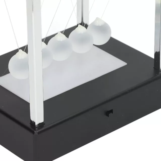 Newtons Cradle Balance Balls LED Light Swinging Balls With Black Base Fun