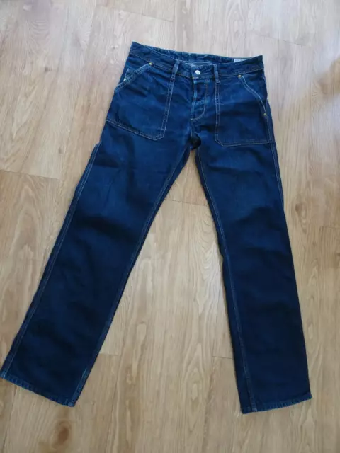 DIESEL mens dark blue denim loiku straight leg jeans WAIST 34 LEG 32 EXCELLENT