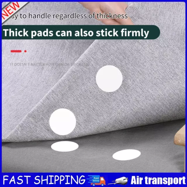 5pcs Fastener Adhesive Tape for Bed Sheet Sofa Carpet Anti Slip Pad (White) AU