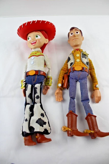 Disney Pixar Toy Story Pull String Woody & Jessie Doll Bundle Mattel.