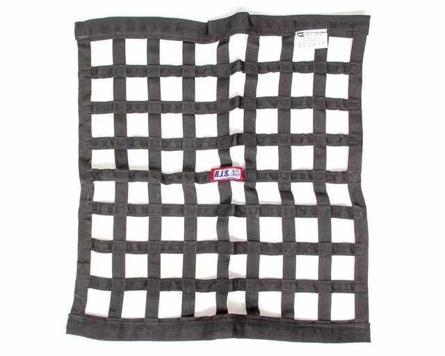 Rjs Safety Ribbon Window Net 24x24 Black SFI 10000601