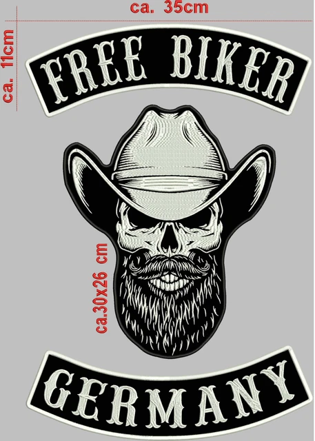 Rücken Aufnäher GERMANY Top Rocker MC BIKER PATCH