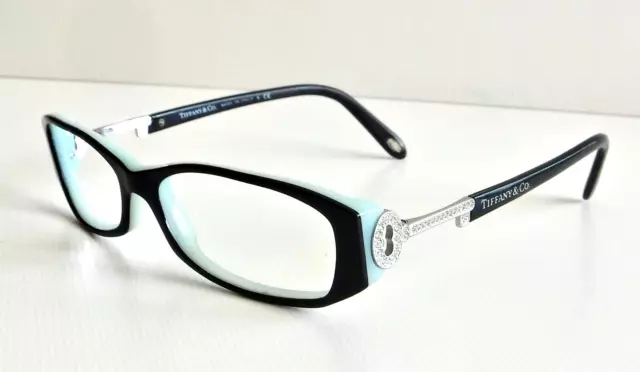 TIFFANY & CO Eyeglasses TF 2047-B 8055 Black Frames Rhinestone Key 54 ...