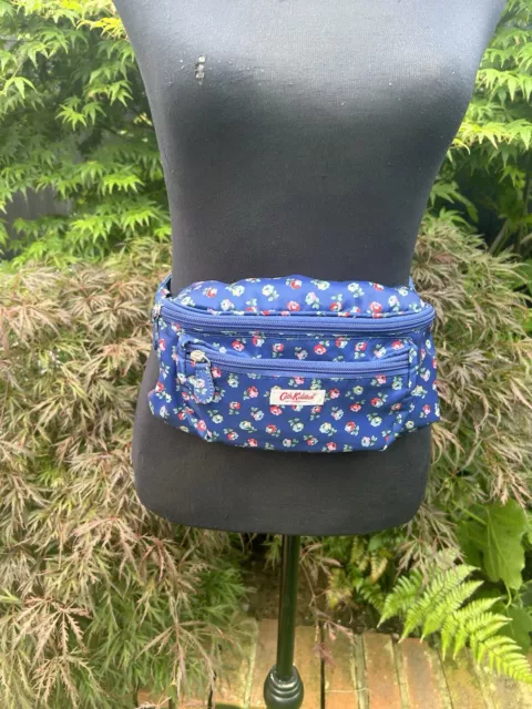 CATH KIDSTON FLORAL Bum Bag Blue Adjustable Waist Multi Pockets 15.00 PicClick UK