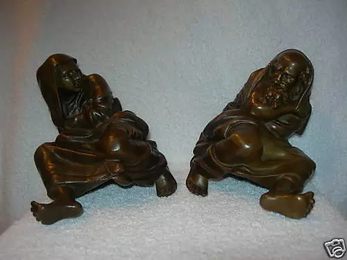 Magnificent Pair of 19th c Orientalism French Bronze Figurines  , must see