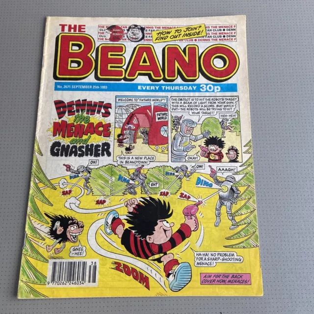 THE BEANO Comic - Issue No 2671 - Date 25/09/1993 - UK Paper comic