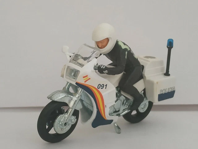 1:24 National Police Bike And Rider Dgp 091 Échelle En Métal Échelle Vélo...