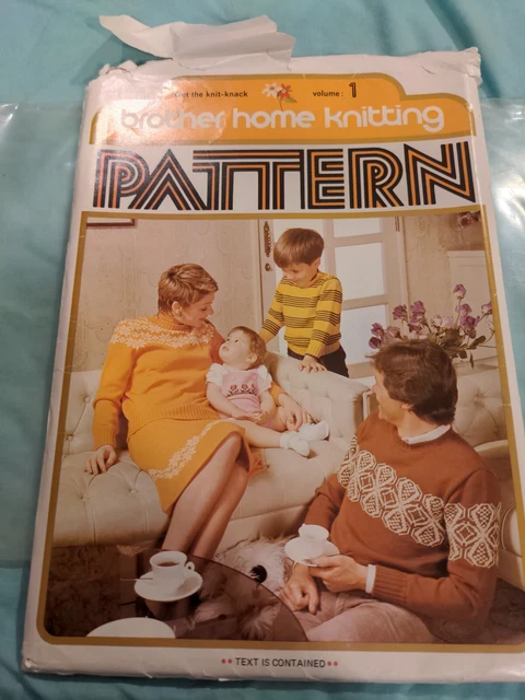 Hojas de patrones de tejido/líder de punto Brother para el hogar. Volumen 1.