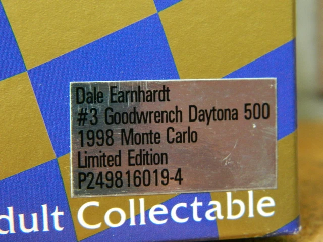 Snap-On Dale Earnhardt #3 Die Grinder, Air Ratchet, Diecast Set #PT2MPDE (AS-IS) 8