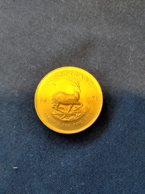 Krügerrand 1 Oz Unze Gold Südafrika 1971 Goldmünze Anlage Rand 1oz g20
