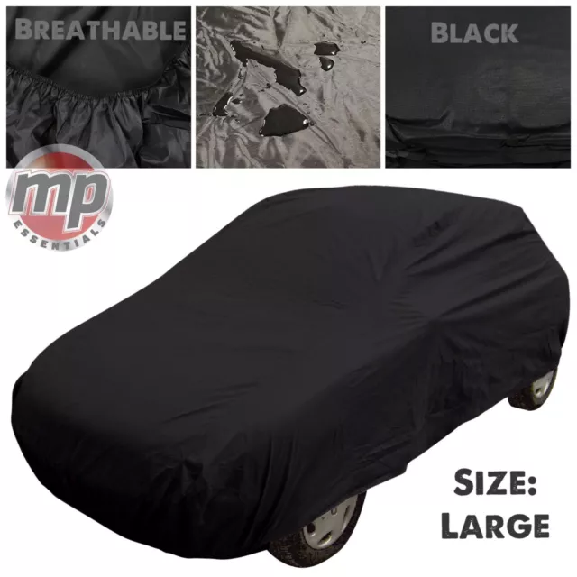 BLACK LARGE INDOOR & Outdoor Breathable Full Car Cover For Audi