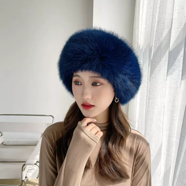 WINTER FUR HAT Fluffy Russian Hat Warm Hat Outdoor Women's Furry Hat ...