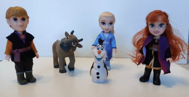 Disney Frozen Animator Mini Doll Bundle Elsa Anna Kristoff, Sven & Olaf  Bundle