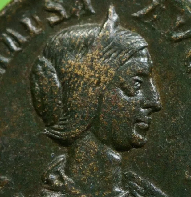 Roman Imperial ae Sestertius Coin of Julia Maesa  PIETAS