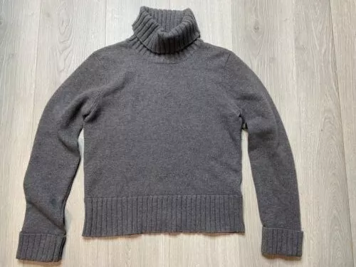 Ralph Lauren Polo Women's Sweater Turtleneck Wool Cashmere Gray Cozy Classic