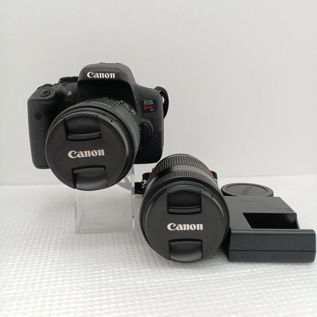 CANON EOS KISS X8i Double Zoom Kit 18-55mm 55-250mm IS STM Working