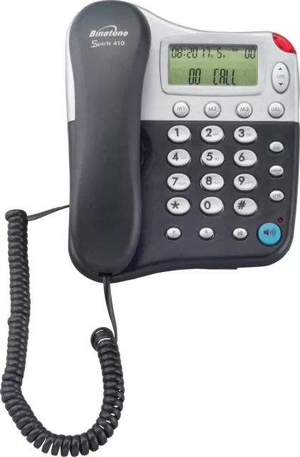 Binatone 410 Spirit Corded Telephone - Single (Boxed)