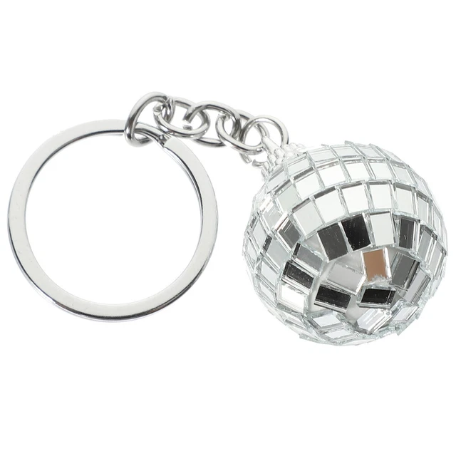 Mini Palla Discoteca Portachiavi Novità Specchio Palla Discoteca Ciondolo Portachiavi Appeso