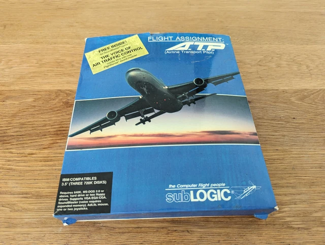 FLIGHT ASSIGNMENT A.T.P IBM PC 3.5 MS-DOS FLOPPY DISK BIG BOX ...