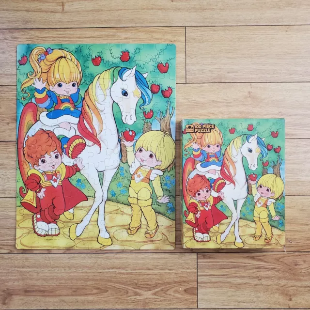 VINTAGE Rainbow Brite 100 Piece Jigsaw Puzzle 1983 Hallmark Golden 14"X18"