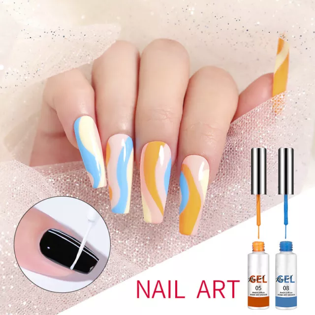 Ongle Art Gel Vernis Doublure Dessin Peinture UV Manucure Outil 8 *