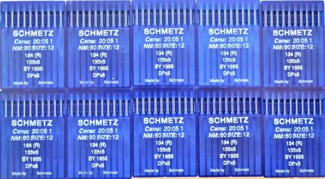Schmetz PFx134LR Industrial Sewing Machine Needles for Leather 134LR 135x8
