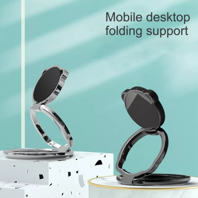 Finger Ring Holder Foldable Magnetic Smart Phone Mount Stand for Desktop