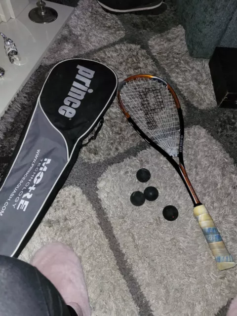 Prince Triple Threat Viper Pro Squash Racket with bag