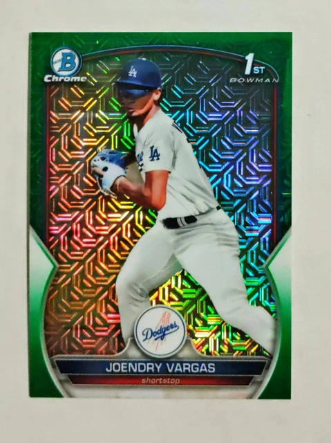 JOENDRY VARGAS 2023 1st Bowman Chrome #BCP-218 Mega GREEN