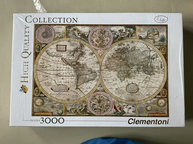 CLEMENTONI 3000 PIECE jigsaw puzzle - OLD MAP - NEW £26.72 - PicClick UK