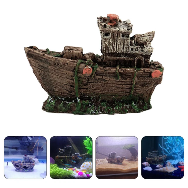 Figurine Poisson En Céramique Flottante Pour Aquarium - Décoration Ludique - 20x7x5 Cm