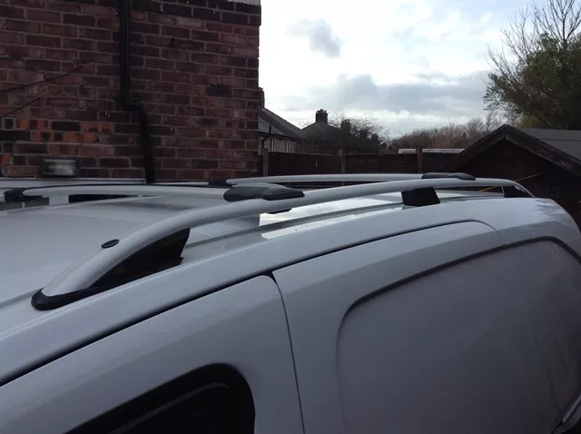 Vw Caddy Aluminium Roof Rail Bars Racks Set + Cross Bars 2010 Onward