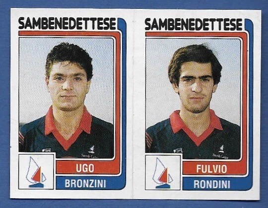 Figurine Panini 1981/82 N°476 – Sambenedettese – Avec Velina