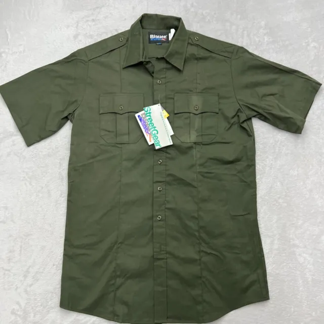 Blauer Shirt Mens Large Tall OD Green Officer Uniform Street Gear Sherriff