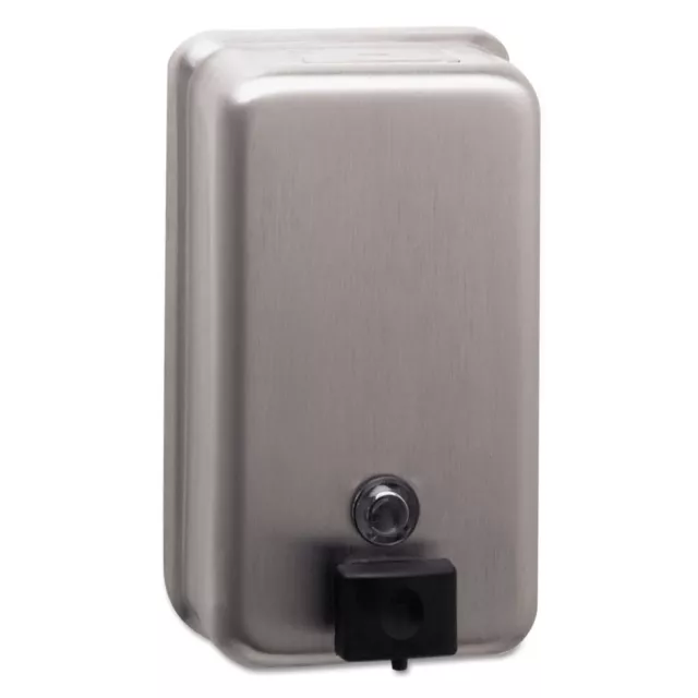 Bobrick 40 oz Surface-Mounted Soap Dispenser - Stainless Steel