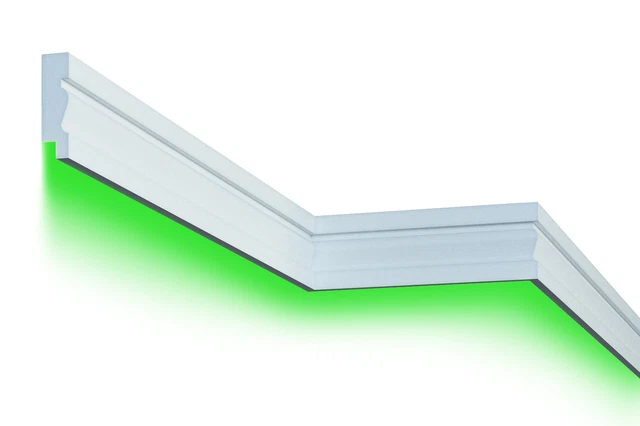 2 Metri Profilo Parete LED Decorazione Facciata Casa Antiurto 125x35mm MC304 LED