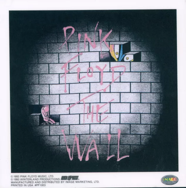 Pink Floyd - The Wall - Sticker/Decal - Brand New Vintage - Music Band 068