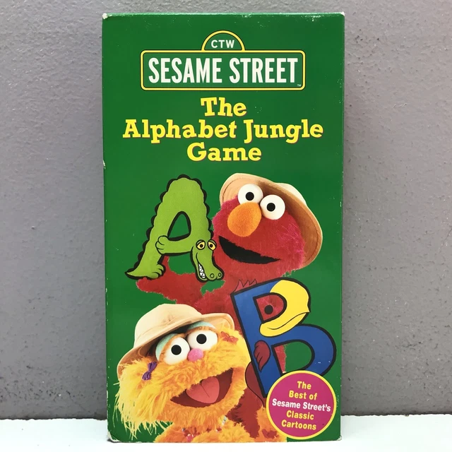SESAME STREET ALPHABET Jungle Game VHS Video VCR Tape 1998 VTG Muppets
