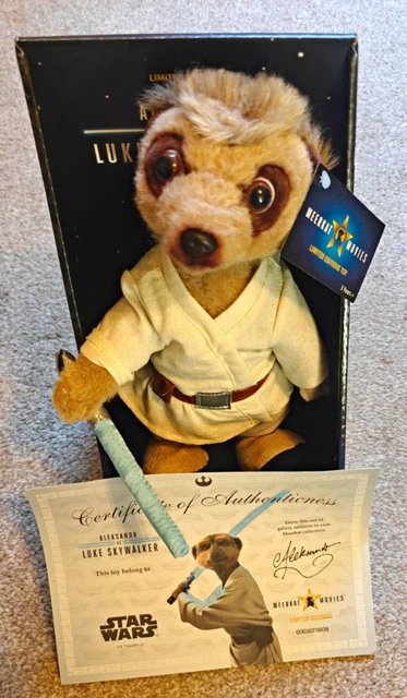 MEERKAT MOVIES STAR Wars Aleksandr as Luke Skywalker Plush Boxed with ...